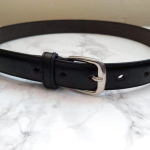 Classic Black Belt with Gold Detailing